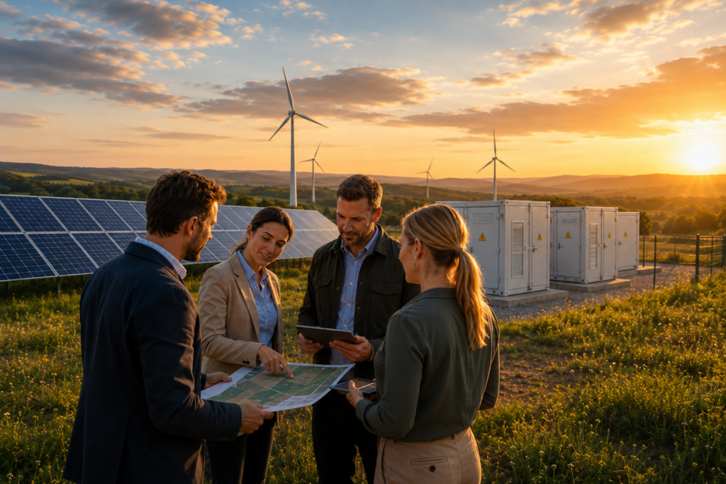 Projektpartner bei der gemeinsamen Projektplanung