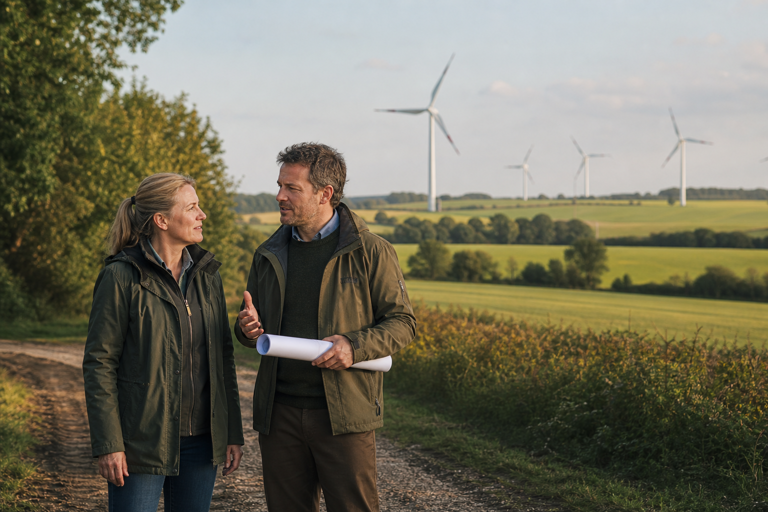 Gemeinsame Abstimmung zu einem Energieprojekt